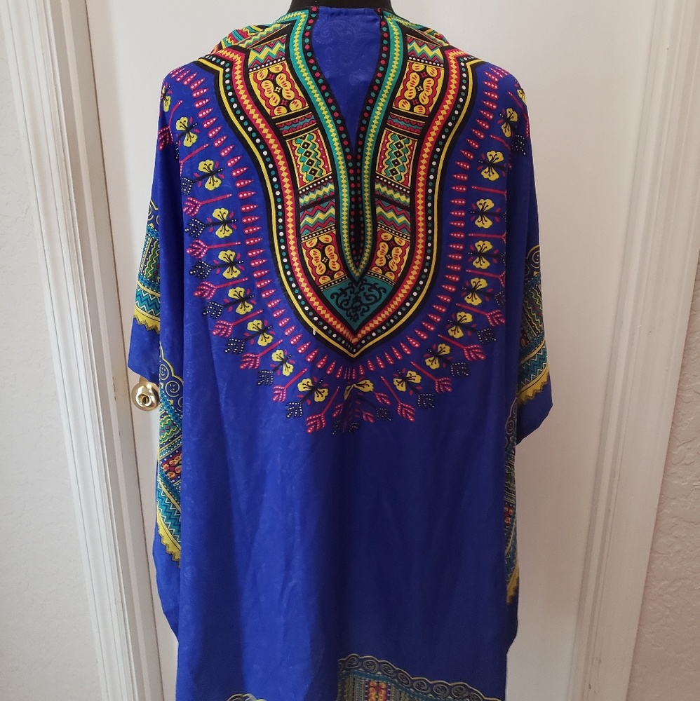 NWT Wakanda Forever Inspired Blue Kaftan - Picture 6 of 7